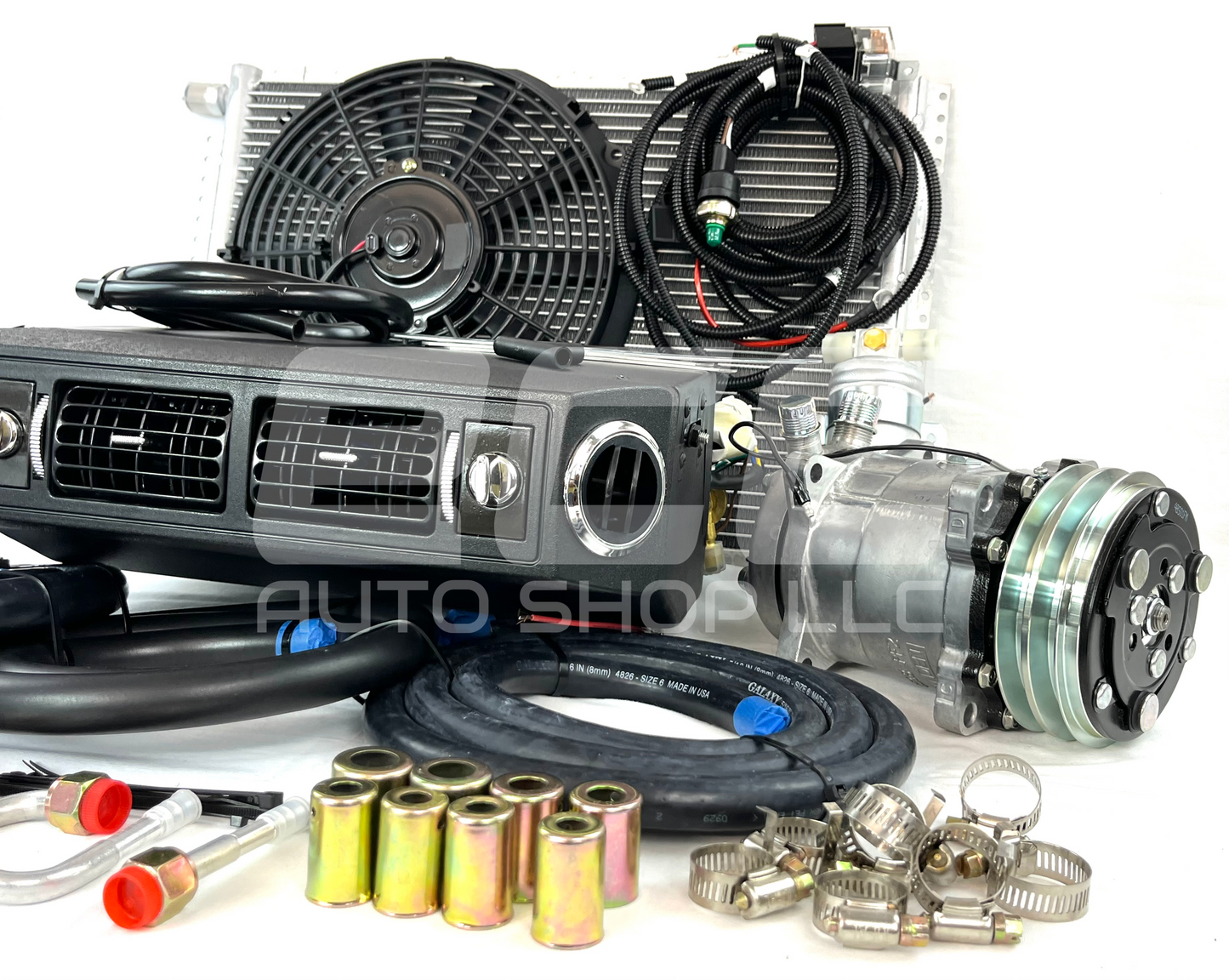 A/C KIT UNIVERSAL UNDERDASH EVAPORATOR 432-100 12V WITH ELECTRICAL HARNESS