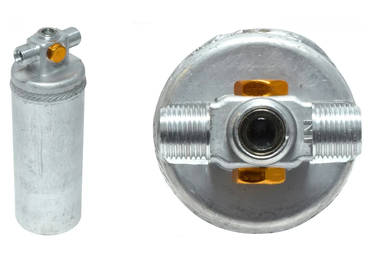 A/C ALUMINUM DRIER 5/8" X 5/8 O RING IN/OUT W/ 2 SWITCH PORTS 3/8 RD10026C