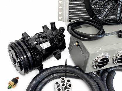 A/C KIT UNIVERSAL UNDER DASH EVAPORATOR 432-000 SH GREY COMPRESSOR 2A BLACK