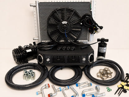 A/C KIT UNIVERSAL UNDERDASH EVAPORATOR 432-100 H/C 12V COMPRESSOR 2A-BLACK