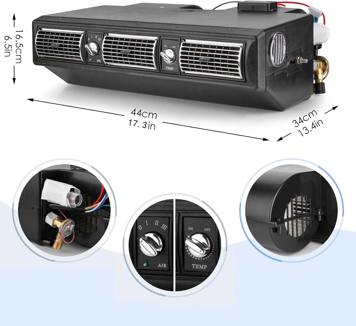 24 VOLTS HEAVY DUTY Universal Air Conditioning Kit Under Dash 450-100 A/C