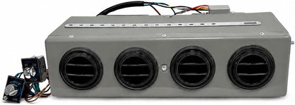 A/C KIT UNIVERSAL UNDER DASH EVAPORATOR 432 SHG VENTS BLACK COMPRESSOR 2A BLACK