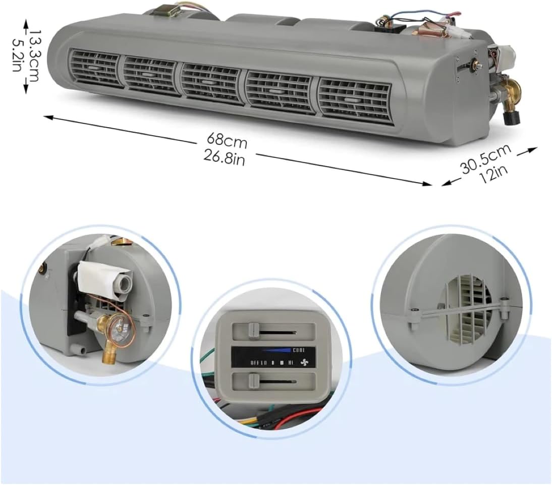UNIVERSAL UNDER DASH EVAPORATOR BEU 228-100 GREY-COOL ONLY