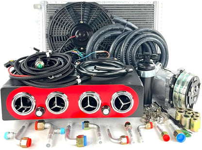A/C KIT UNIVERSAL UNDER DASH EVAPORATOR 450A-000 RED CSL 12V Heat and Cool