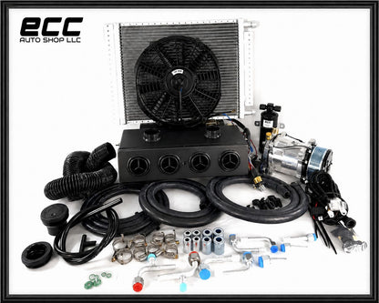 A/C KIT UNIVERSAL UNDER DASH HEAT & COOL 404-0 DEFROSTER BLACK VENT PV8