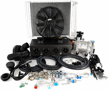 A/C KIT ELECTRIC 12 VOLTS HEAT & COOL 404 BLACK VENT DEFROSTER SW