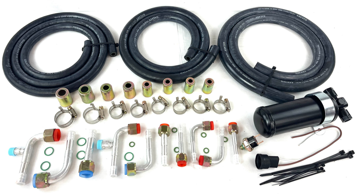 A/C KIT UNIVERSAL UNDERDASH EVAPORATOR 404-100 NEW 12V WITH ELECTRICAL HARNESS