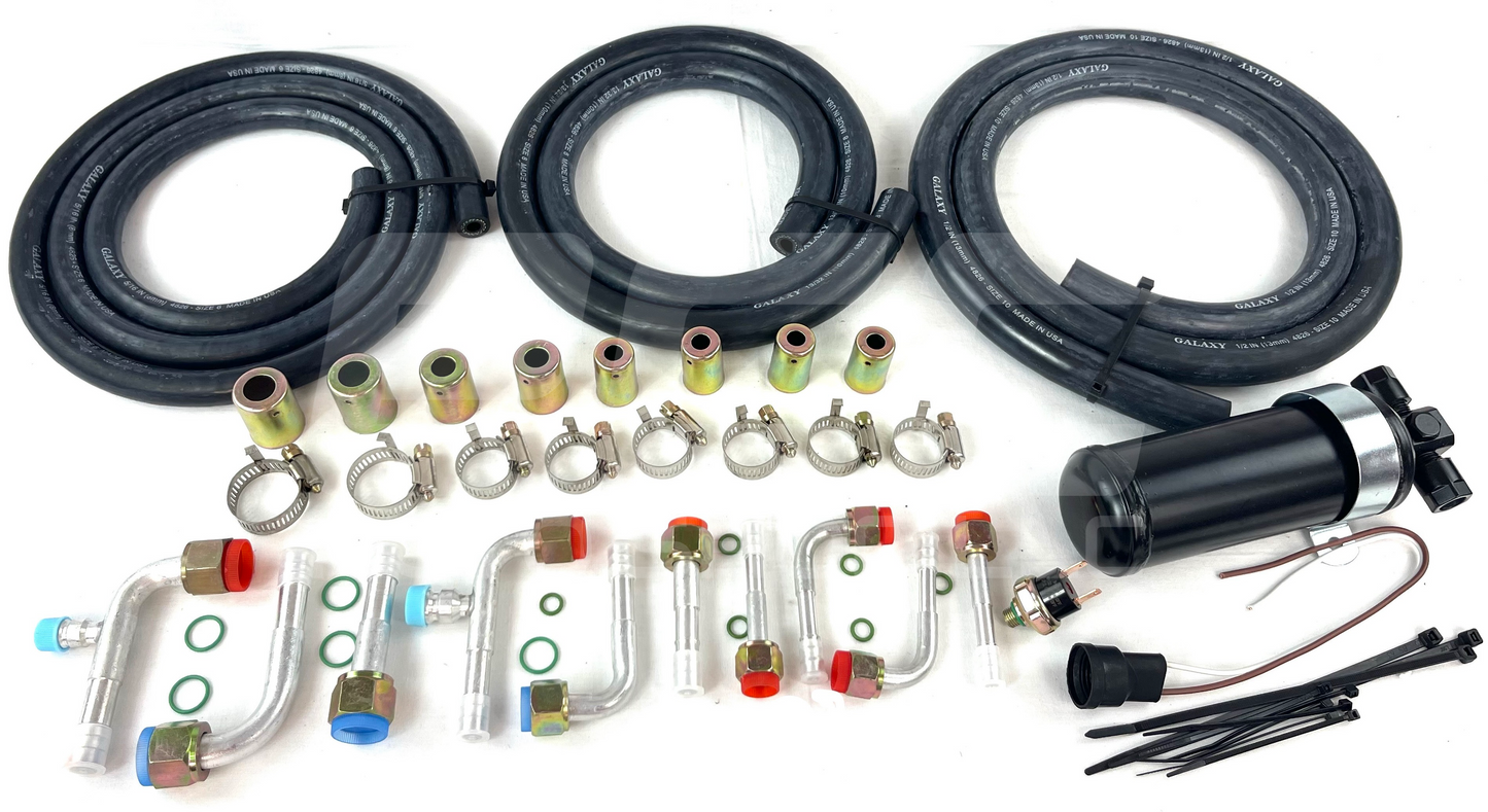 NEW A/C-KIT UNDER DASH EVAPORATOR COMPRESSOR 404 HEAT & COOL DDCL & ELEC HARNESS