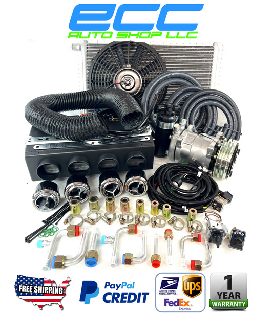 A/C KIT UNIVERSAL UNDERDASH EVAPORATOR 432-0 DCSL 12V WITH ELECTRICAL HARNESS