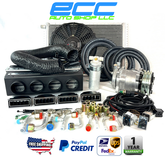 NEW A/C-KIT UNDER DASH EVAPORATOR COMPRESSOR 404 COOL ONLY  DDCL & ELEC HARNESS