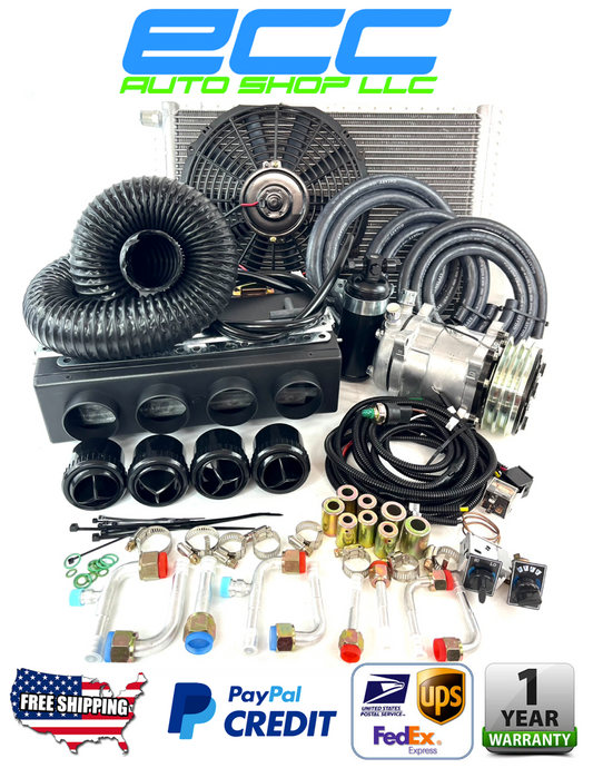 A/C KIT UNIVERSAL UNDERDASH EVAPORATOR 432-0 DBSL 12V WITH ELECTRICAL HARNESS