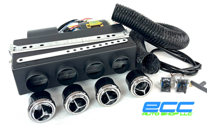 A/C KIT UNIVERSAL UNDERDASH EVAPORATOR 432-0 DCSL 12V WITH ELECTRICAL HARNESS