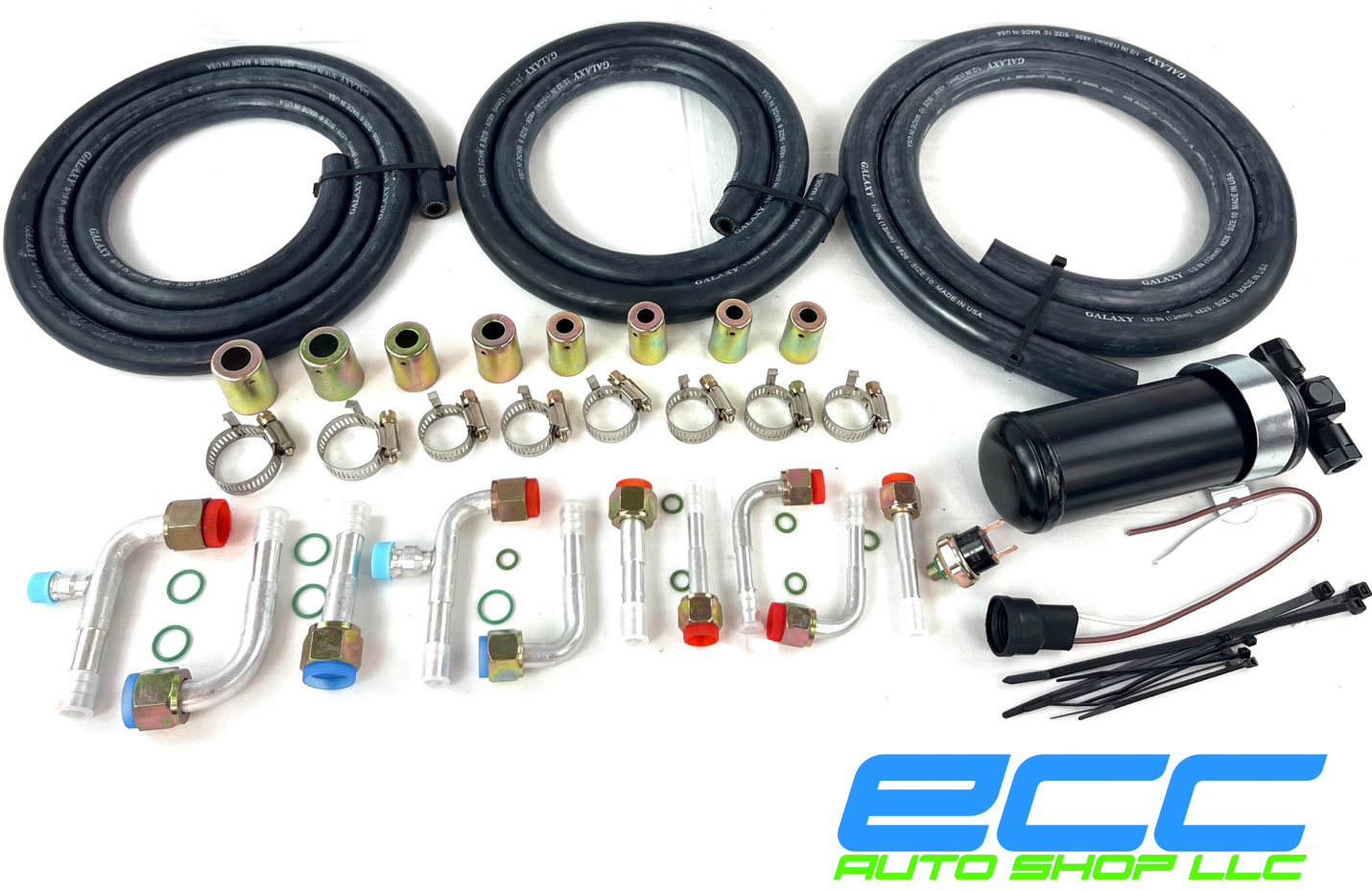 A/C KIT UNIVERSAL UNDERDASH EVAPORATOR 432-100 WALNUT  12V WITH ELECTRICAL HARNESS