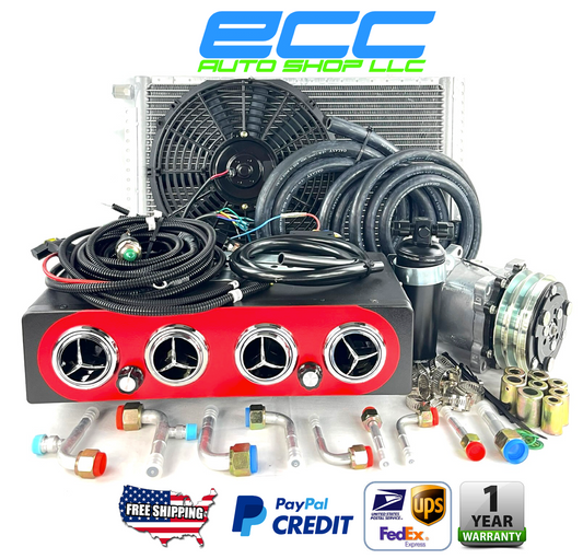 A/C KIT UNIVERSAL UNDERDASH EVAPORATOR COOL ONLY  404-0 CSL-RED ELECTRICAL HARNESS