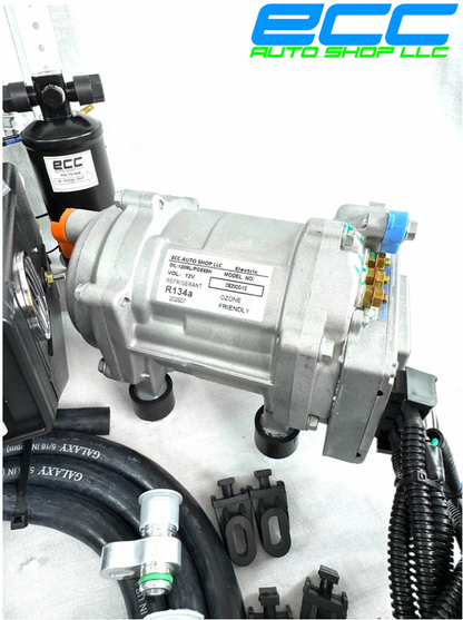 NEW A/C-KIT UNDER DASH EVAPORATOR 100% ELECTRIC COMPRESSOR 848-100 HEAT & COOL