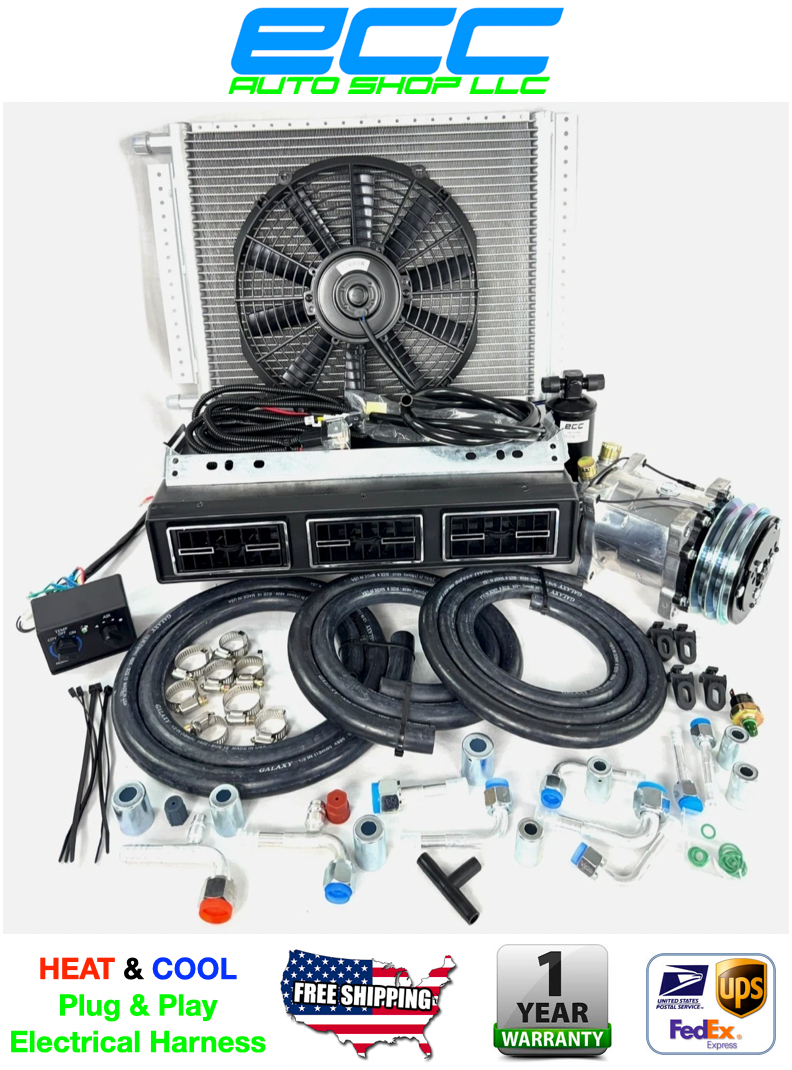NEW A/C-KIT UNDER DASH EVAPORATOR COMPRESSOR 848-100 HEAT & COOL ELEC HARNESS
