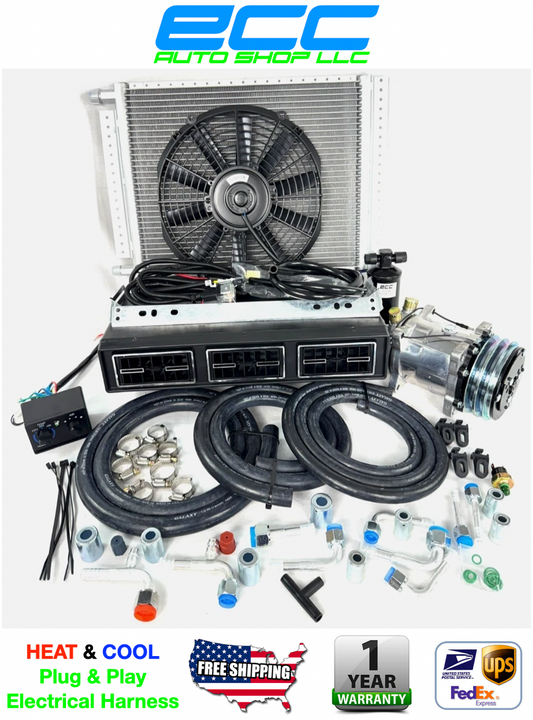 NEW A/C-KIT UNDER DASH EVAPORATOR COMPRESSOR 848-100 HEAT & COOL ELEC HARNESS