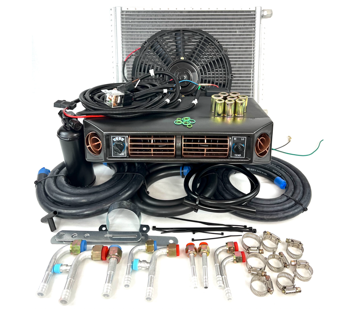 A/C KIT UNIVERSAL UNDERDASH HEAT & COOL EVAPORATOR 404-100 GOLD 12V