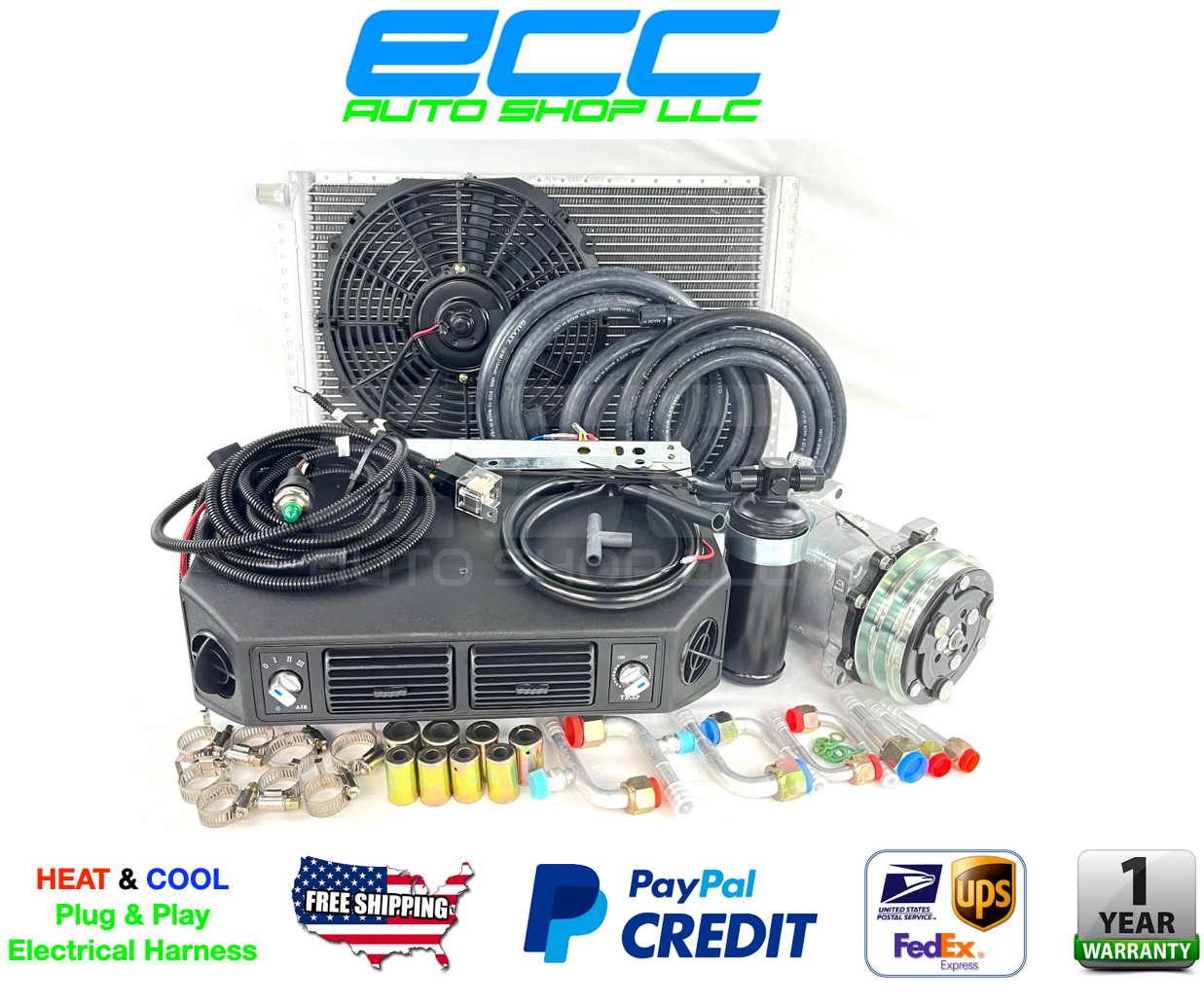 Classic Auto Air Universal Underdash A/C KIT HEAT & COOL