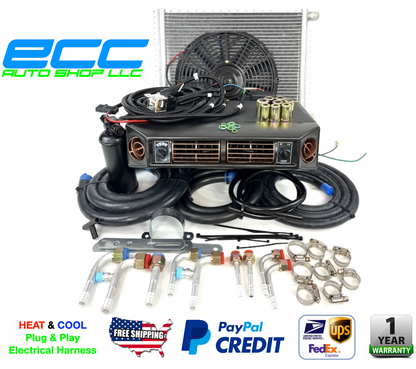 A/C KIT UNIVERSAL UNDER DASH EVAPORATOR 404-100 GOLD HEAT AND COOL ELEC HARNESS