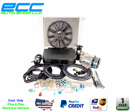 A/C KIT UNIVERSAL AIR CONDITIONING UNDER DASH EVAPORATOR 432-100 ROUND VENTS
