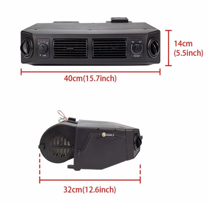 12700 BTU 12V Electric Car AC Kit Universal Underdash Compressor Air Conditioner