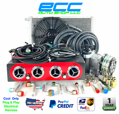 A/C KIT UNIVERSAL UNDER DASH EVAPORATOR 450A-000 RED CSL 12V ELECTRICAL HARNESS