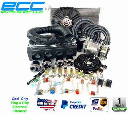 A/C KIT UNIVERSAL UNDER DASH EVAPORATOR 432-000 DCSL 12V WITH ELECTRICAL HARNESS