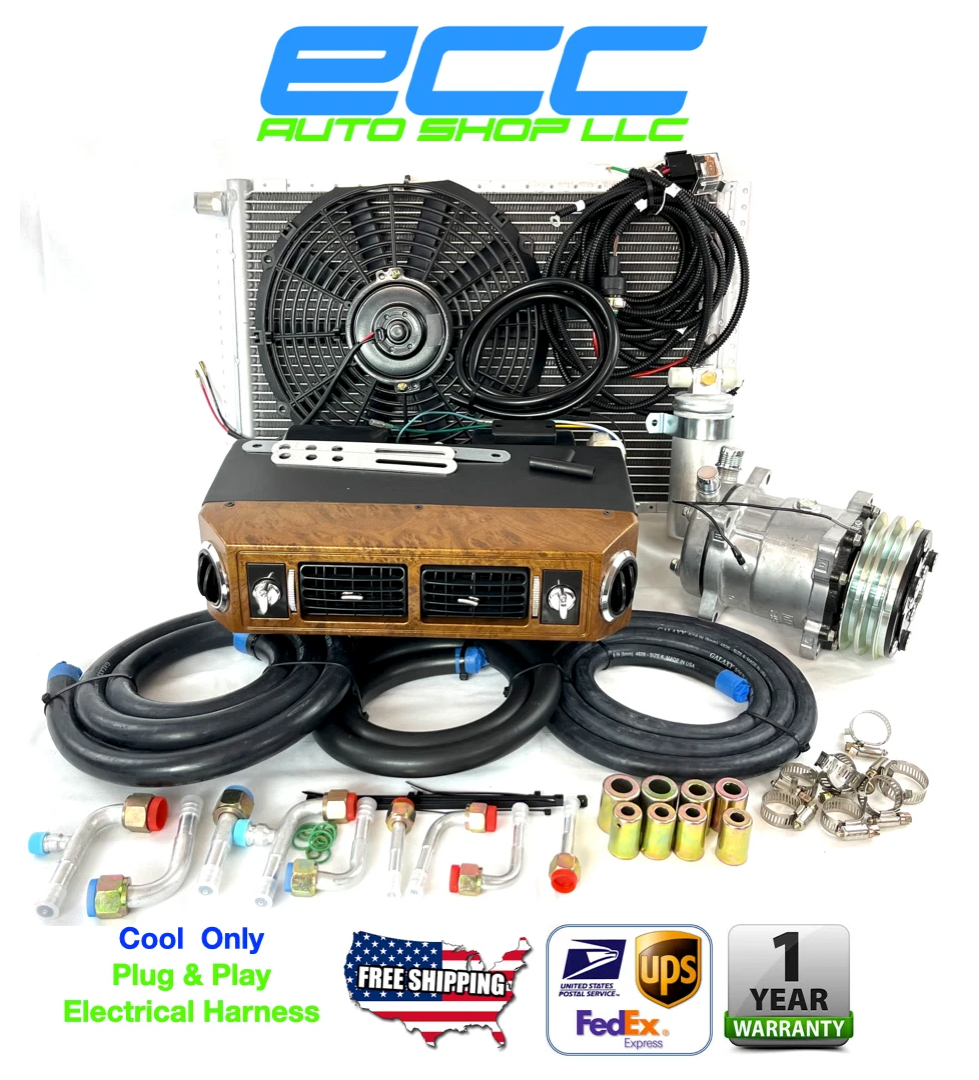 A/C KIT UNIVERSAL UNDER DASH EVAPORATOR 432-100 WOOD FINISH 14X18 CONDENSER