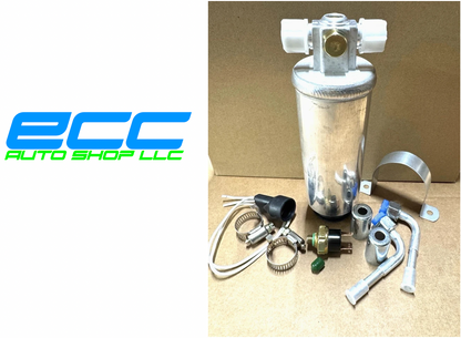 A/C ALUMINUM DRIER KIT 5/8" X 5/8" O-RING W/ FITTING COMBO W/ BINARY SWITCH