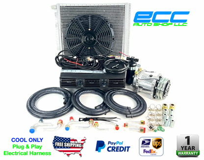 A/C KIT UNIVERSAL UNDERDASH EVAPORATOR 404-1 12V WITH ELECTRICAL HARNESS