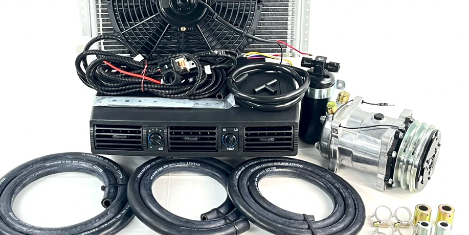 A/C KIT UNIVERSAL UNDERDASH EVAPORATOR 404-1 12V WITH ELECTRICAL HARNESS