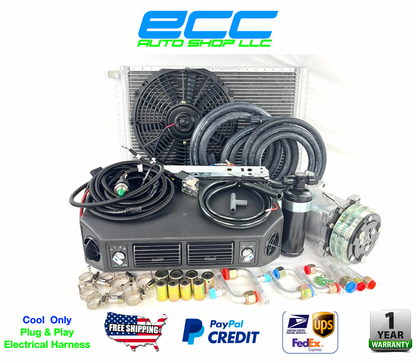 A/C KIT UNIVERSAL UNDERDASH EVAPORATOR 404-100 NEW 12V WITH ELECTRICAL HARNESS