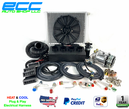 NEW A/C-KIT UNDER DASH IN-DASH EVAPORATOR 404-000 HEAT & COOL DDCL TOP OUTLETS