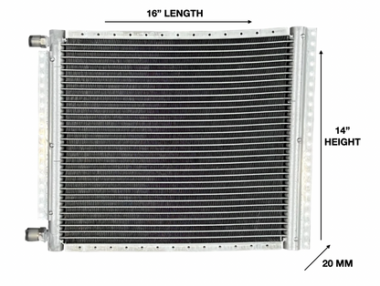 UNIVERSAL PARALLEL FLOW CONDENSER 14"H*16"L*20mm