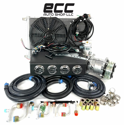 A/C KIT UNIVERSAL UNDERDASH 404-0 SHADOW HEAT AND COOL CHROME VENTS