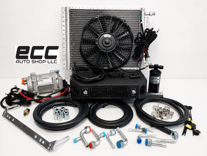 A/C KIT UNIVERSAL UNDERDASH ELECTRIC COMPRESSOR BEU 404-100 HEAT & COOL 12V