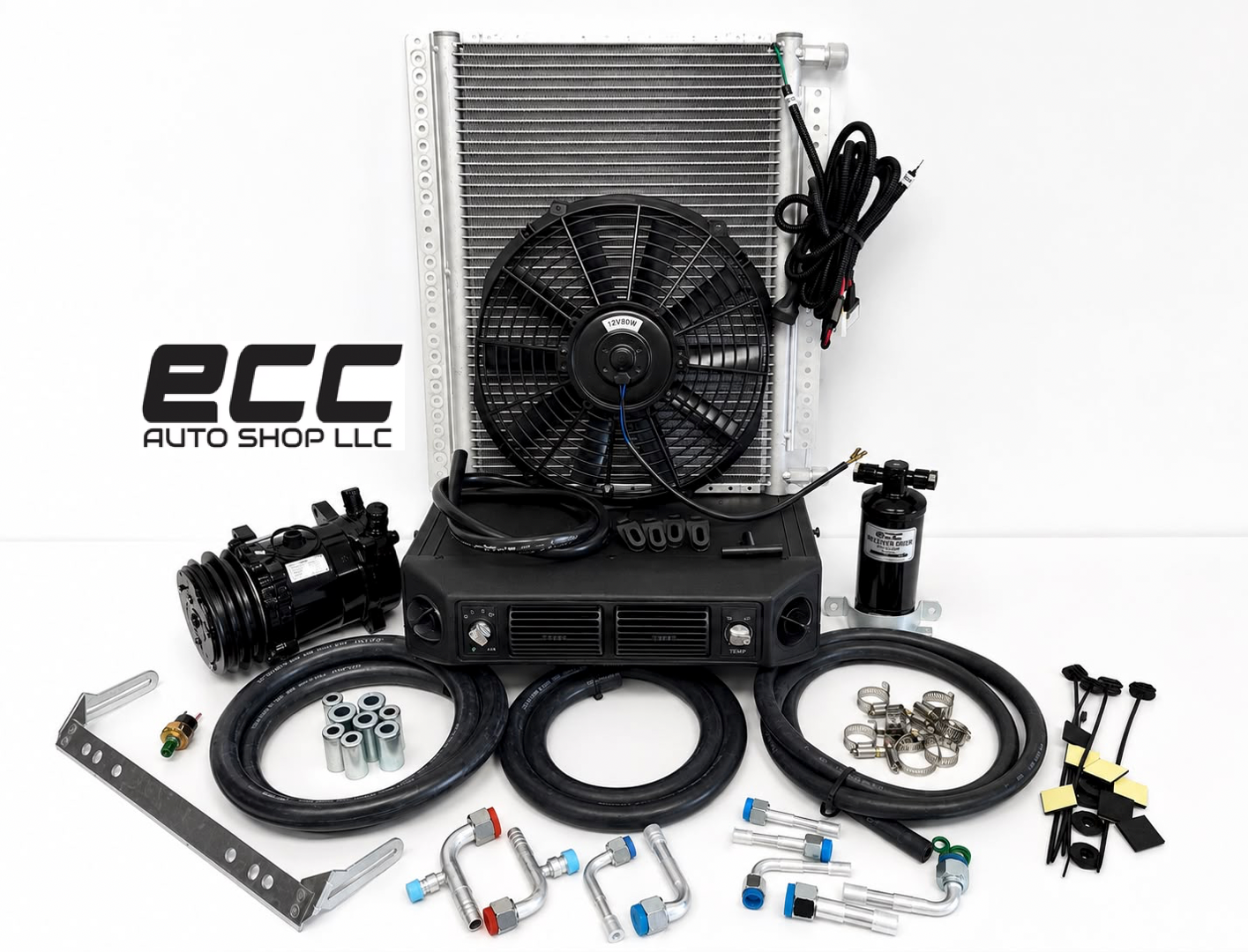 Under Dash Air Conditioner with Heating, Universal 12 Volt-CONDENSER20*12