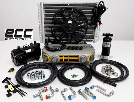 A/C KIT UNIVERSAL UNDERDASH 432-10 GREY COOL ONLY COMPRESSOR 2A BLACK 12VOLT