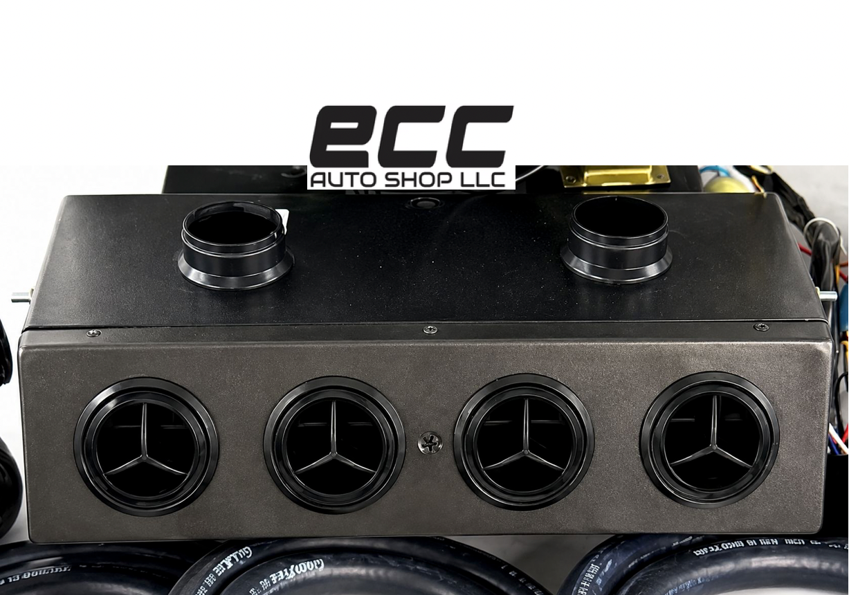 UNIVERSAL UNDERDASH EVAPORATOR HEAT & COOL 404 CSL BLACK VENTS