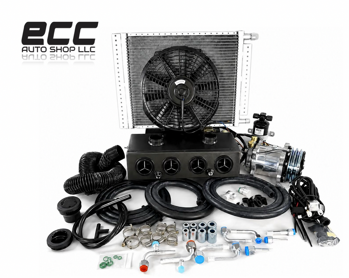 A/C KIT UNIVERSAL UNDER DASH H&C BLACK VENT 404 2 AUXILIARY DEFROSTER SW