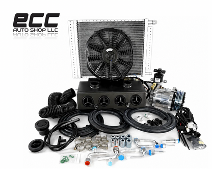 A/C KIT UNIVERSAL UNDER DASH H&C BLACK VENT 404 2 AUXILIARY DEFROSTER SW