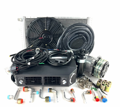 Universal Underdash A/C Kit 202-1 with 14x20 Condenser & Elec Harness- 2A-V Belt