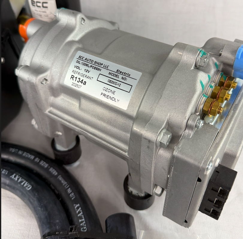 A/C KIT UNIVERSAL UNDER DASH IN-DASH EVAPORATOR 404 DBSL TOP OUTLETS HEAT & COOL ELECTRIC COMPRESSOR