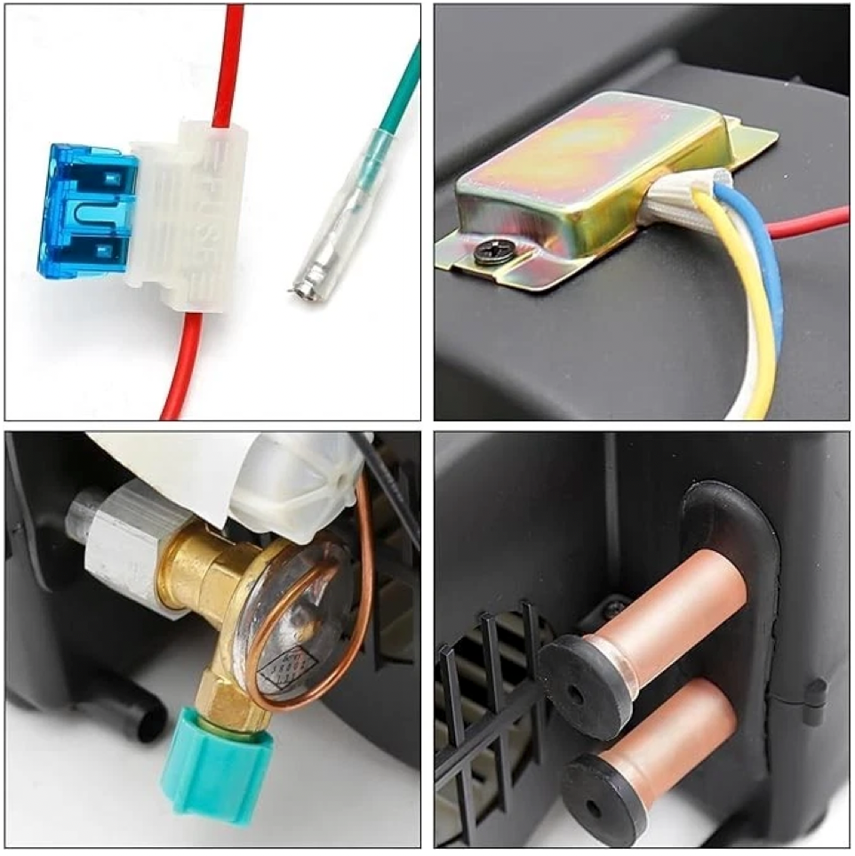 A/C KIT UNIVERSAL UNDERDASH HEAT & COOL EVAPORATOR 404-100 GOLD 12V
