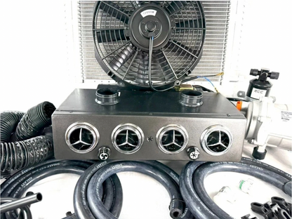 A/C KIT ELECTRIC 12 VOLTS HEAT & COOL 404 WITH 2 AUXILIARY DEFROSTER VENT