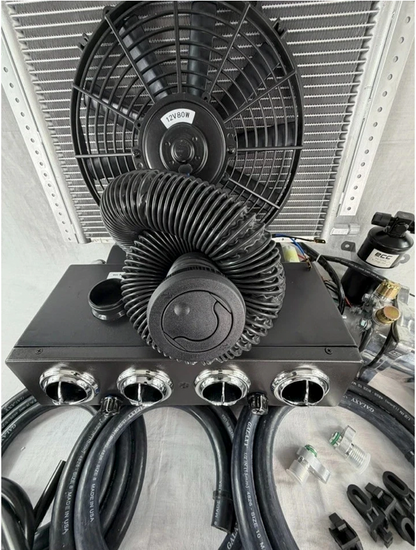 A/C KIT ELECTRIC 12 VOLTS HEAT & COOL 404 WITH 2 AUXILIARY DEFROSTER VENT