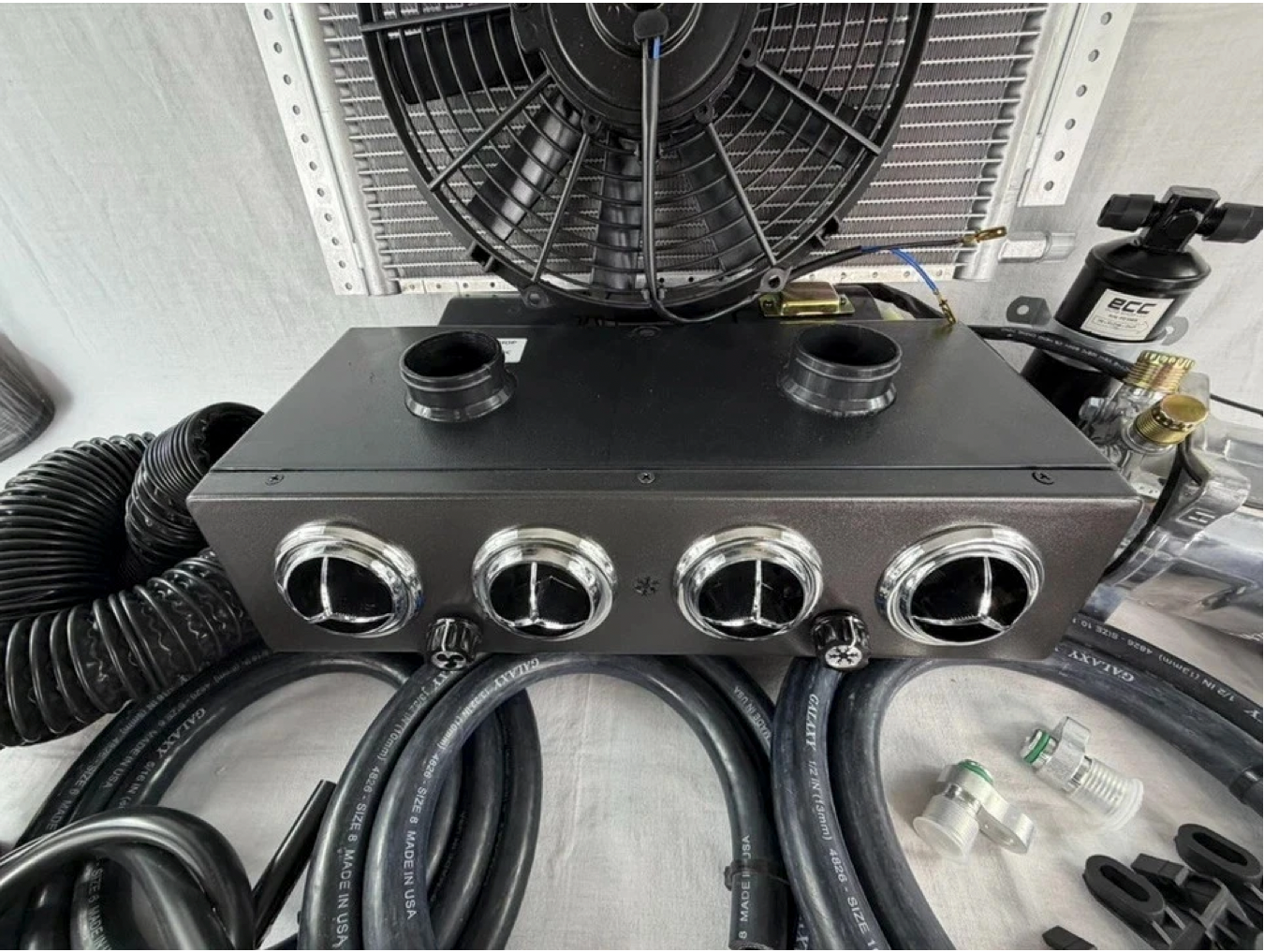 A/C KIT UNIVERSAL UNDER DASH HEAT & COOL 404 WITH 2 AUXILIARY DEFROSTER VENT