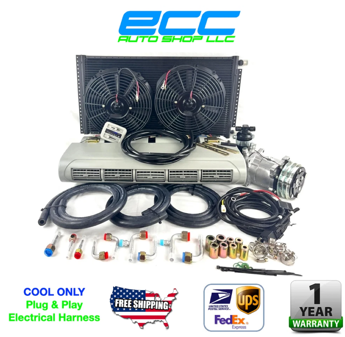 A/C KIT UNIVERSAL UNDER DASH EVAPORATOR BEU 228-100 GREY 12V WITH ELEC HARNESS