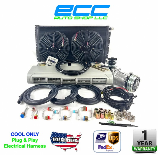A/C KIT UNIVERSAL UNDER DASH EVAPORATOR BEU 228-100 GREY 12V WITH ELEC HARNESS